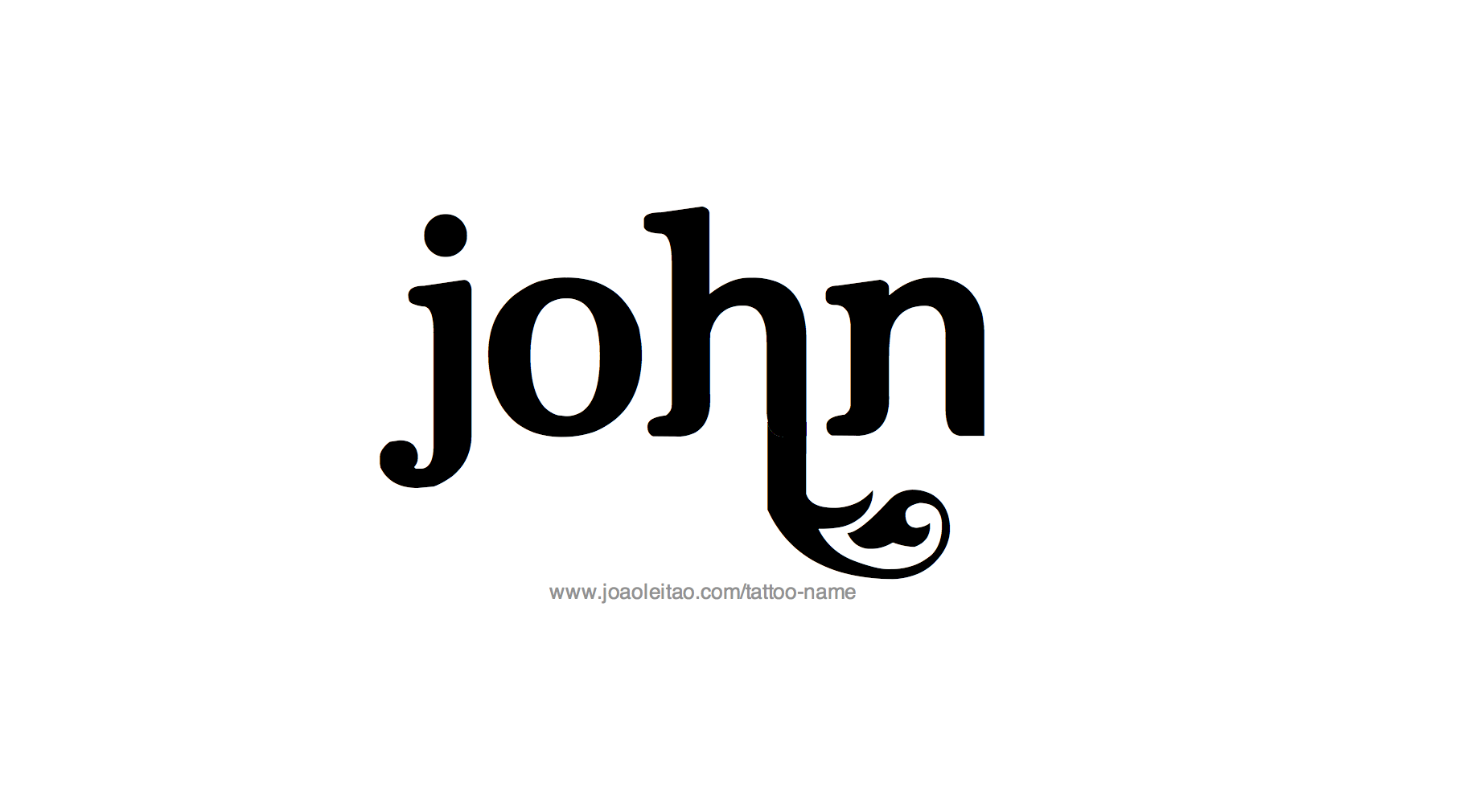 Tattoo Design Name John