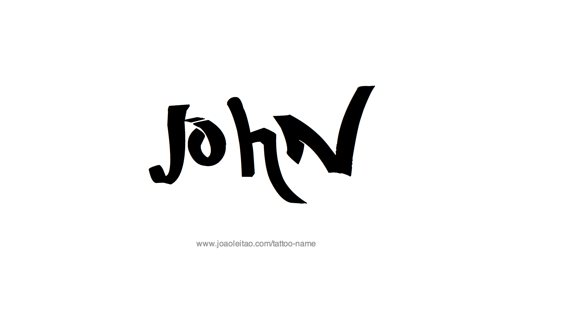 Tattoo Design Name John