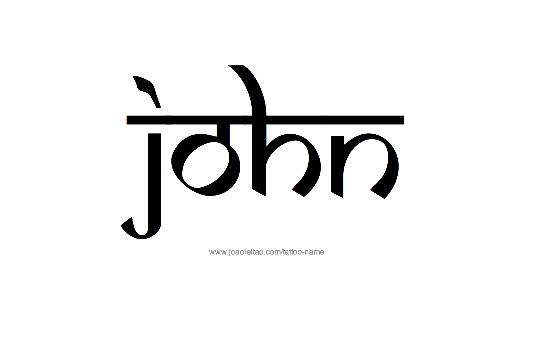 Tattoo Design Name John