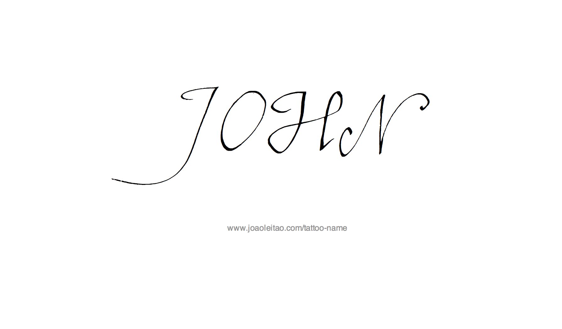 Tattoo Design Name John