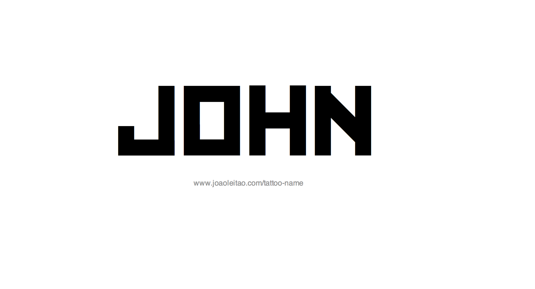 Tattoo Design Name John