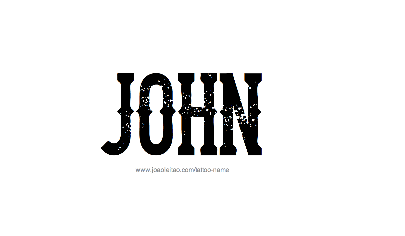 Tattoo Design Name John