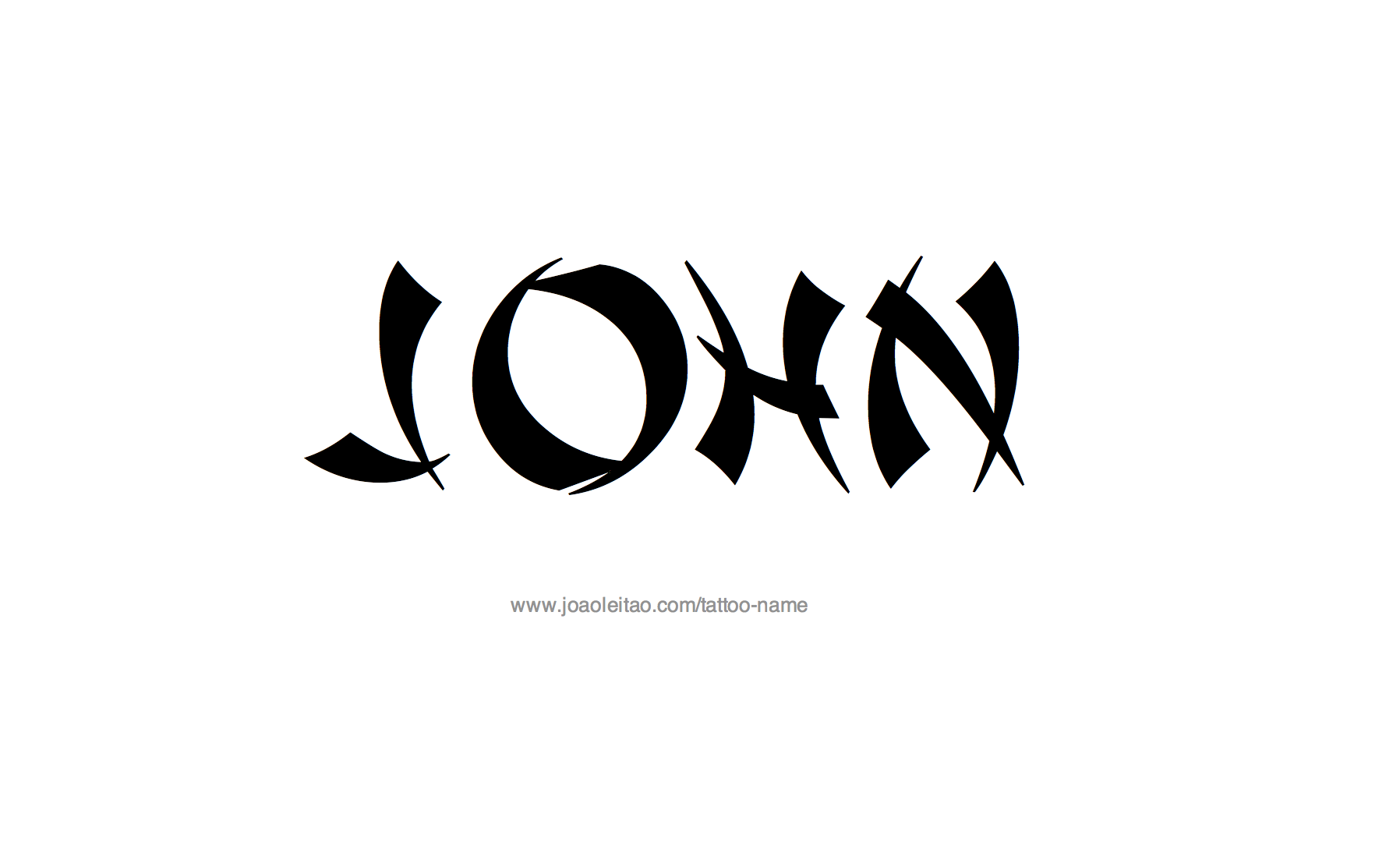 Tattoo Design Name John