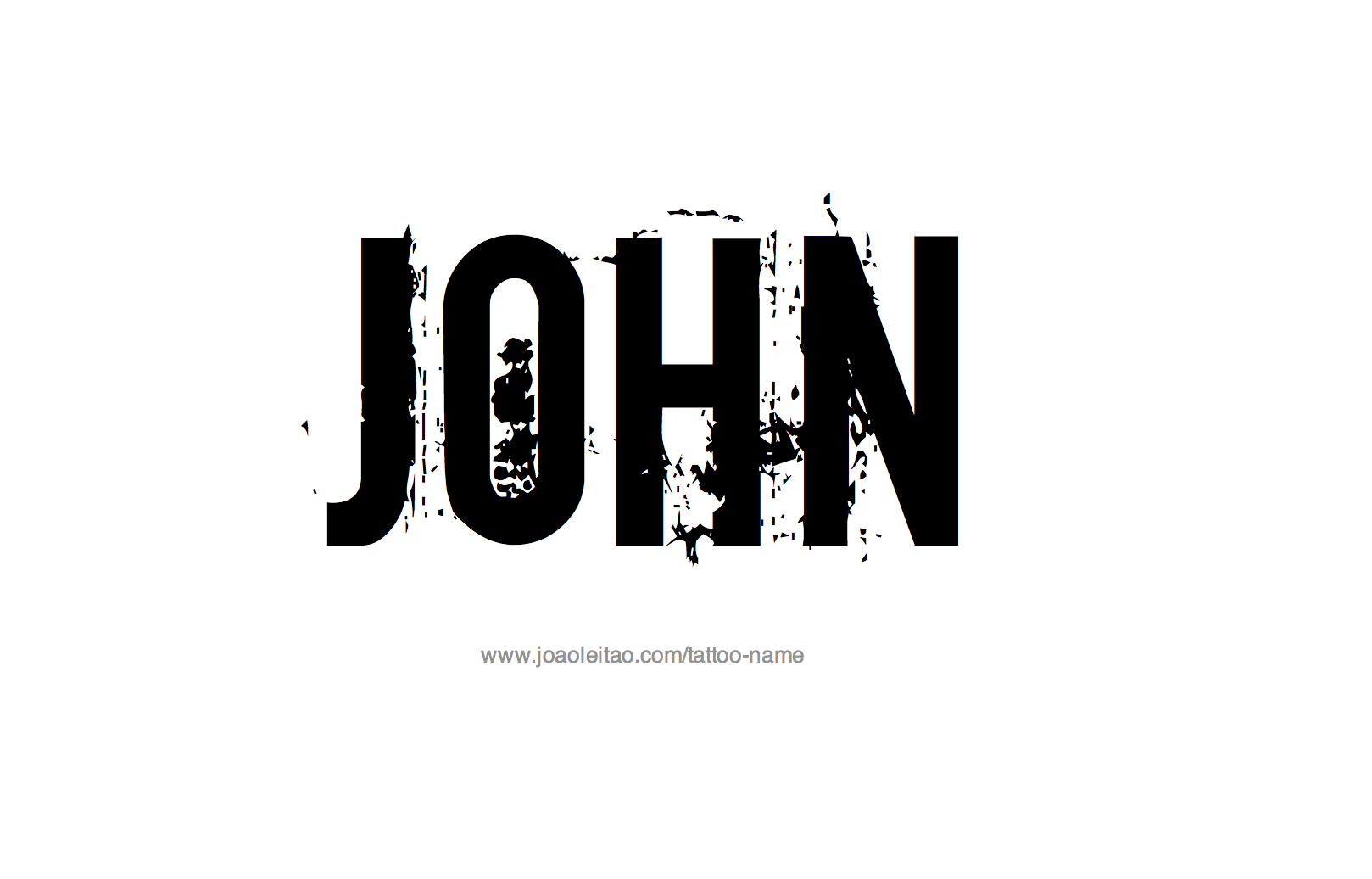 Tattoo Design Name John