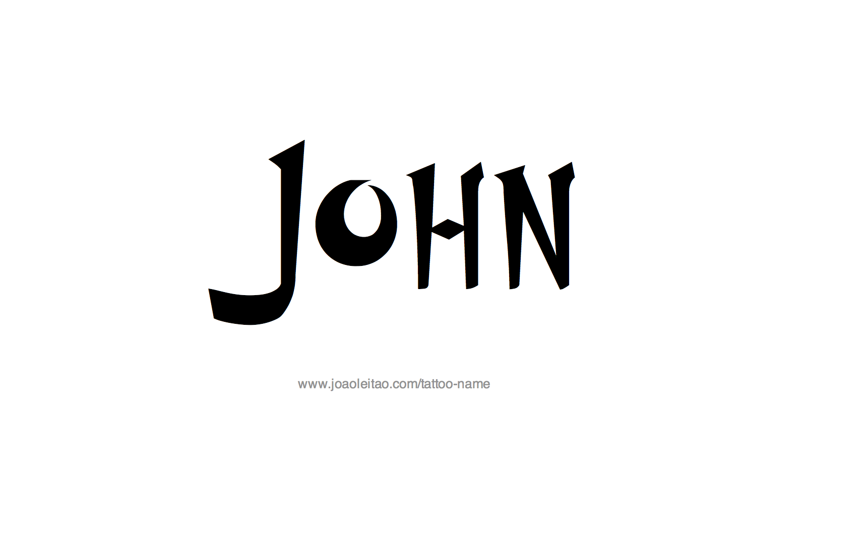 Tattoo Design Name John