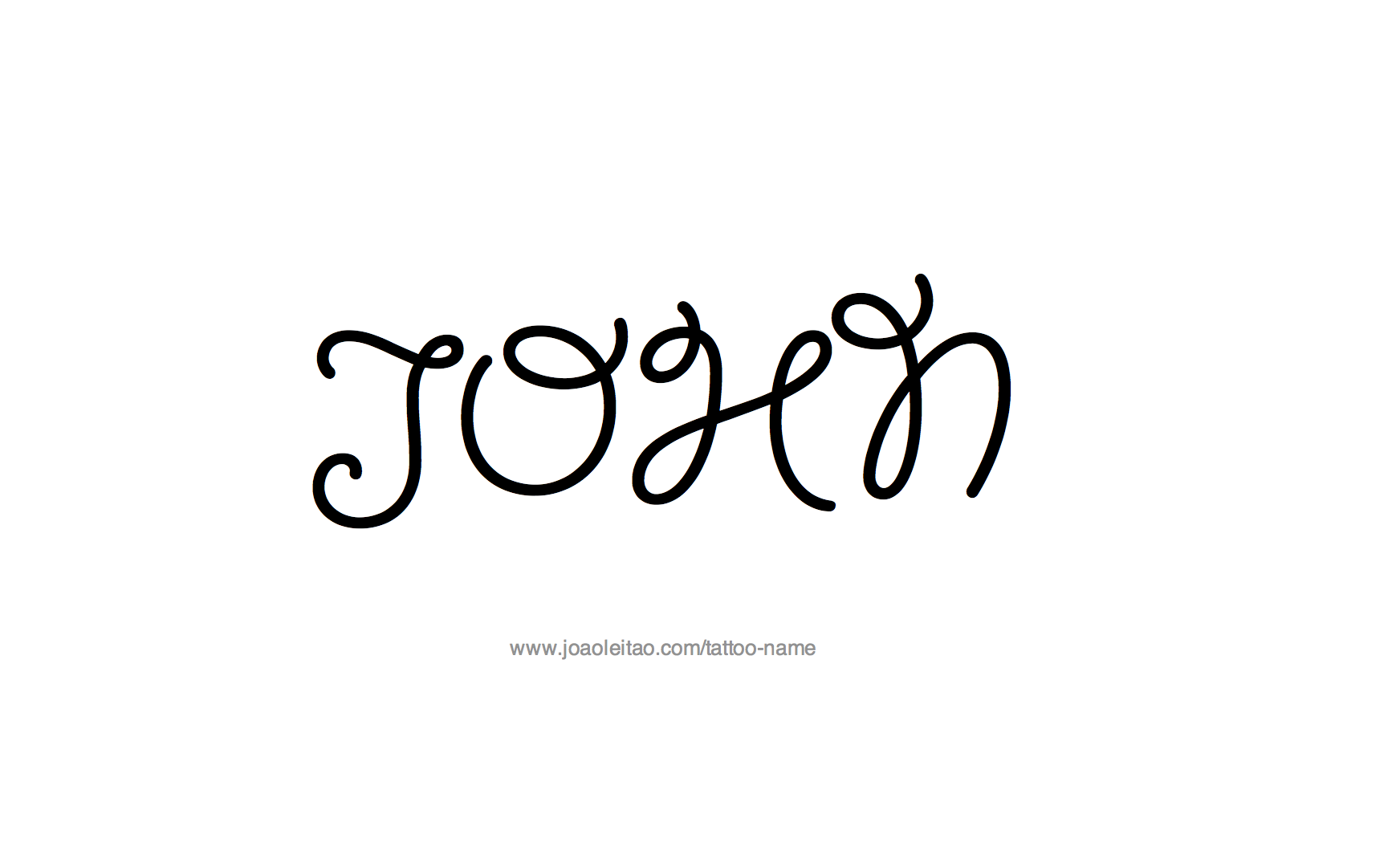 Tattoo Design Name John