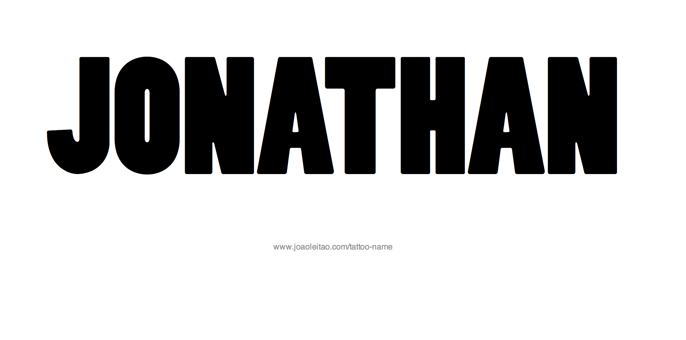 Tattoo Design Name Jonathan