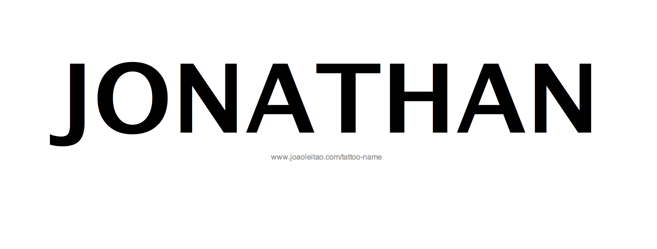 Tattoo Design Name Jonathan