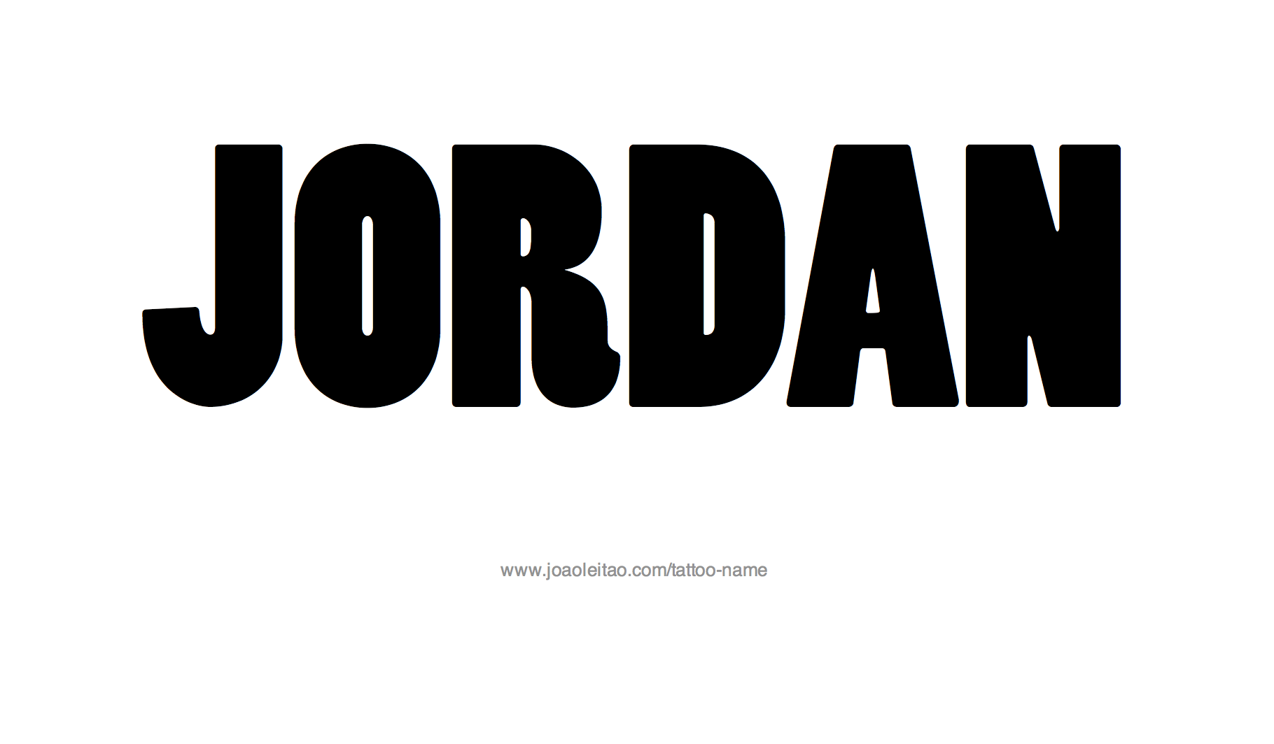 Tattoo Design Name Jordan