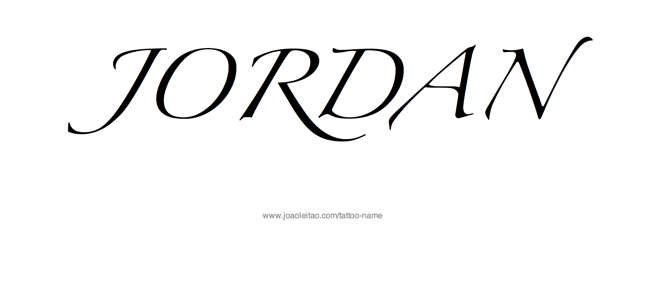 Tattoo Design Name Jordan
