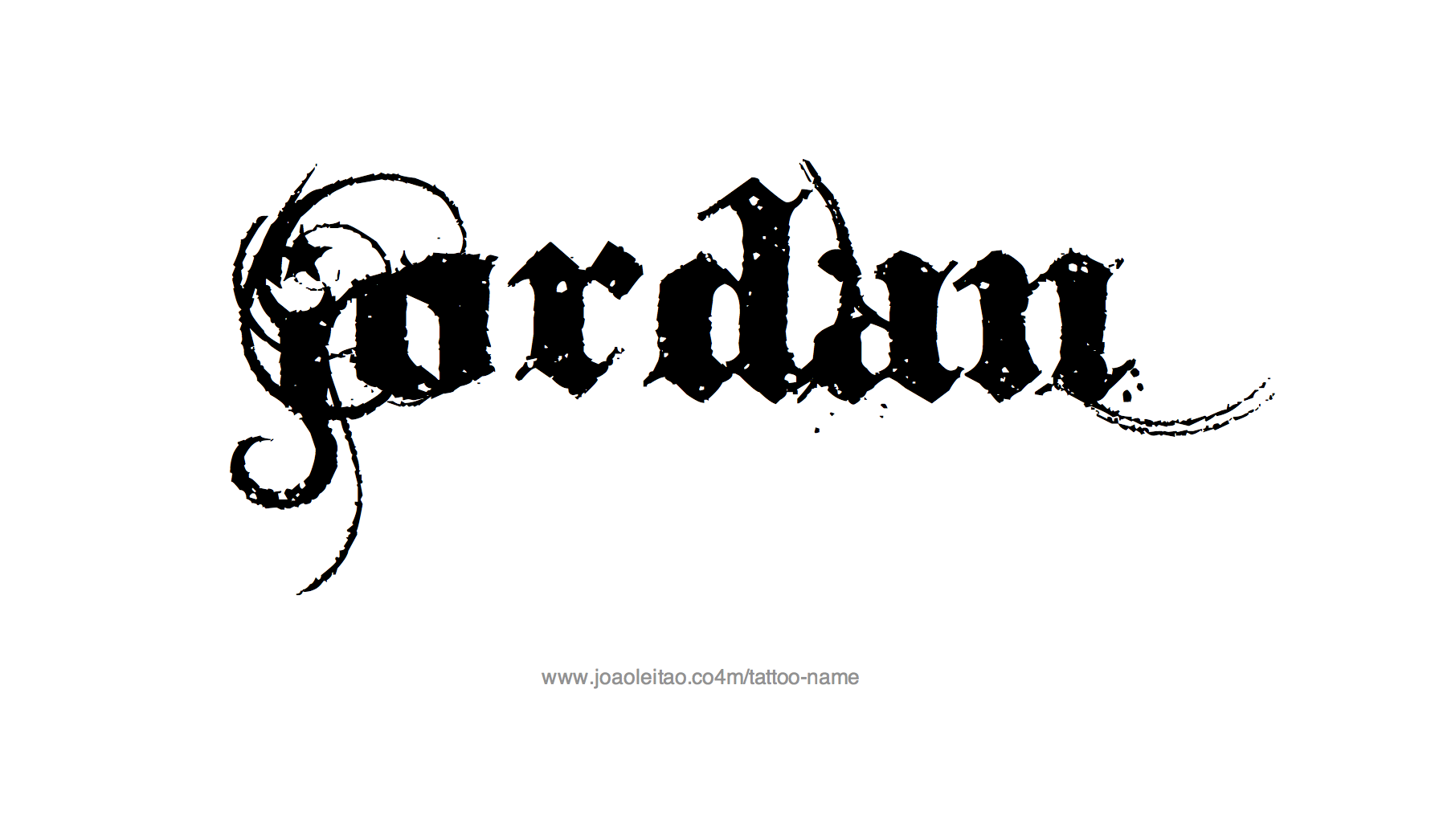 Tattoo Design Name Jordan