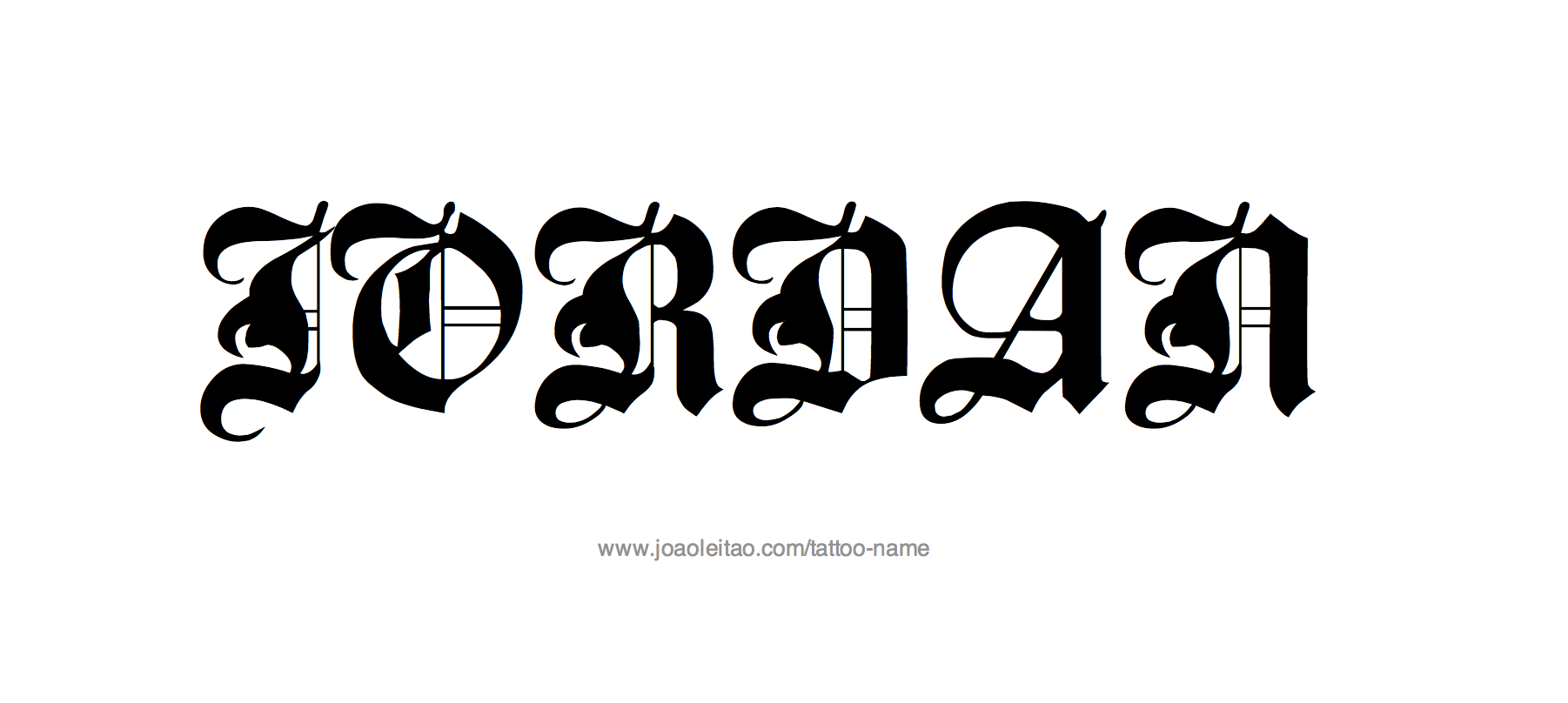 Tattoo Design Name Jordan