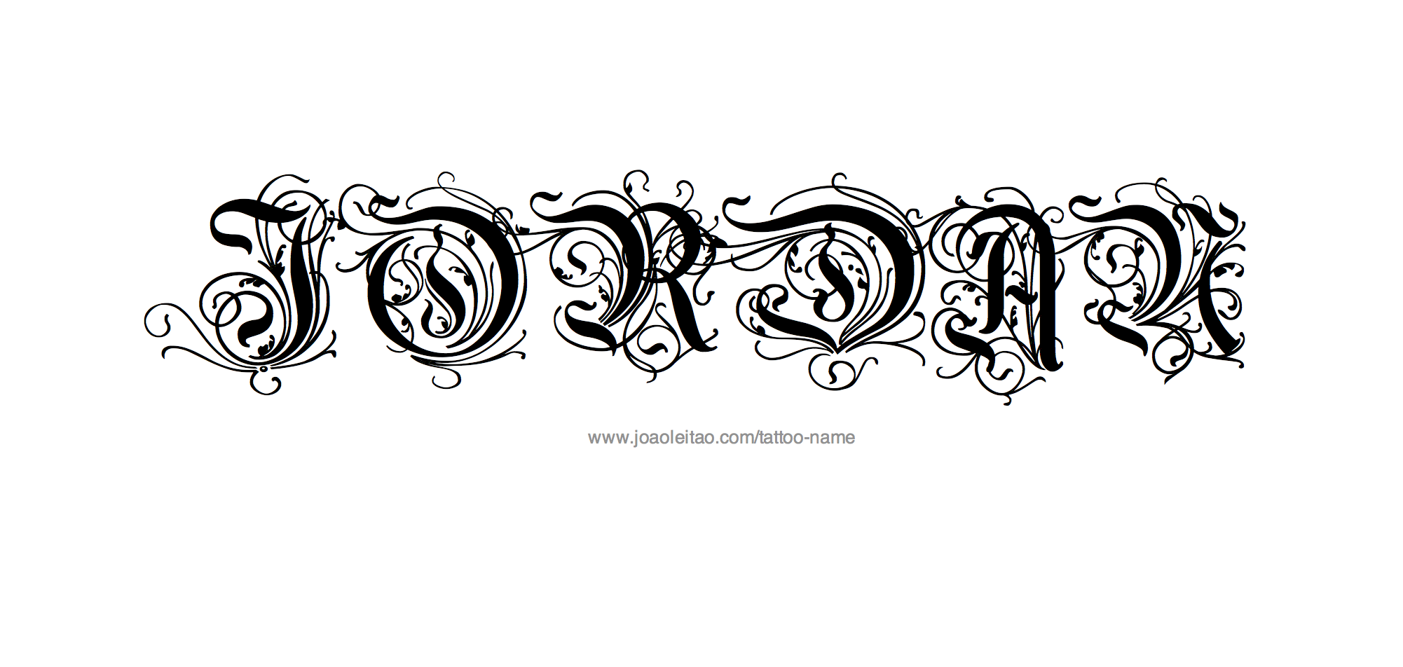 Tattoo Design Name Jordan