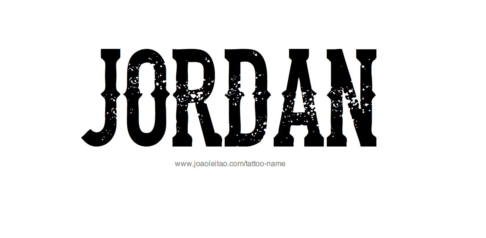 Tattoo Design Name Jordan