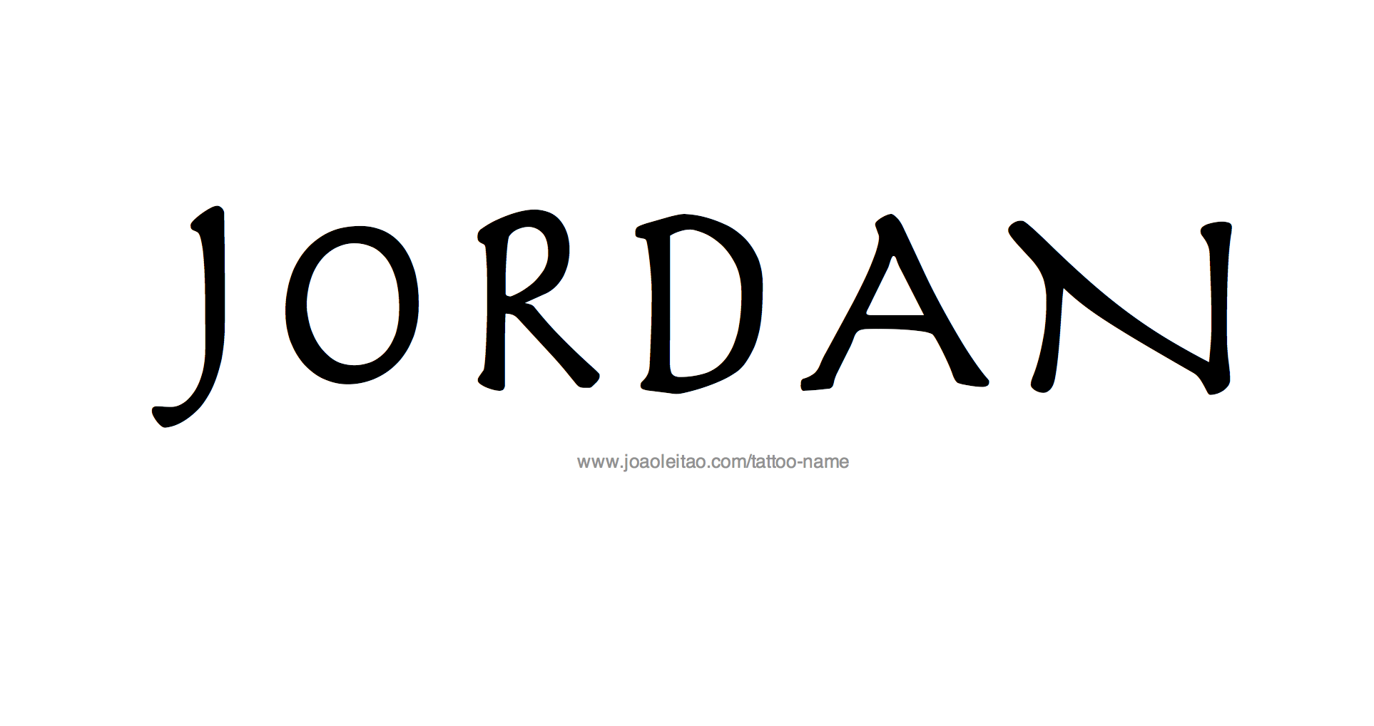 Tattoo Design Name Jordan