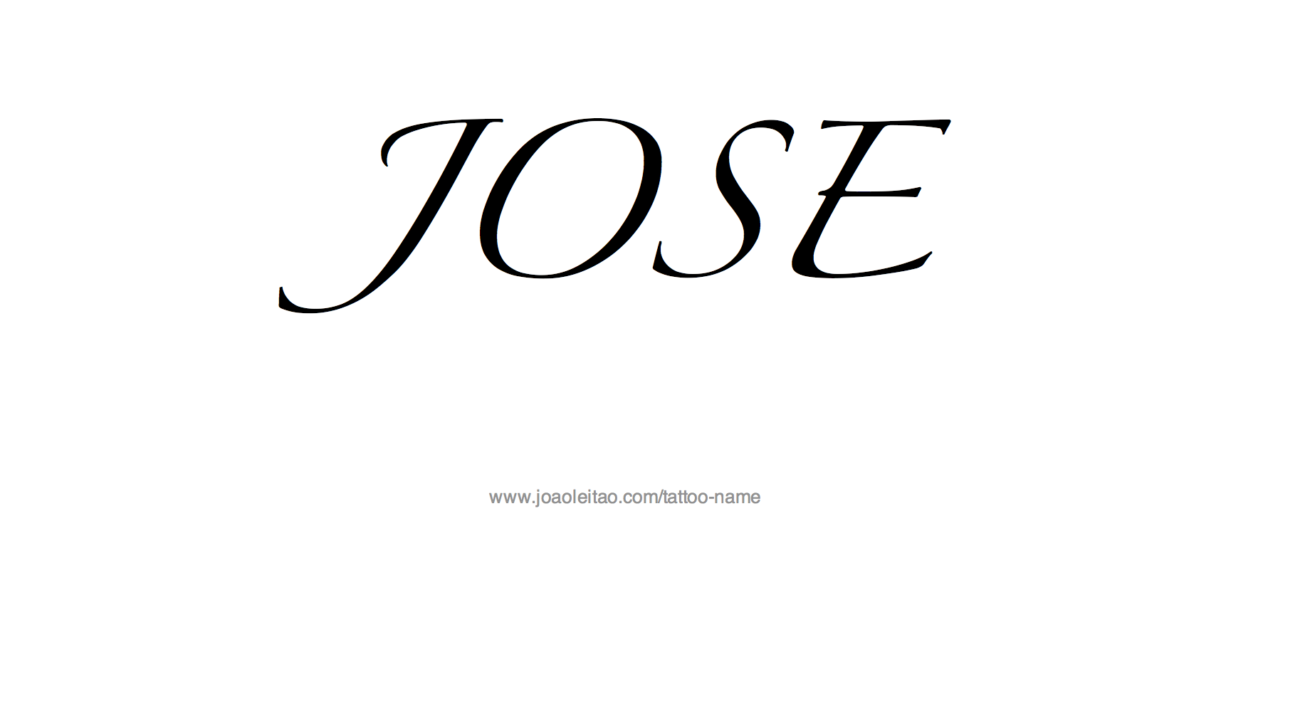 Tattoo Design Name Jose