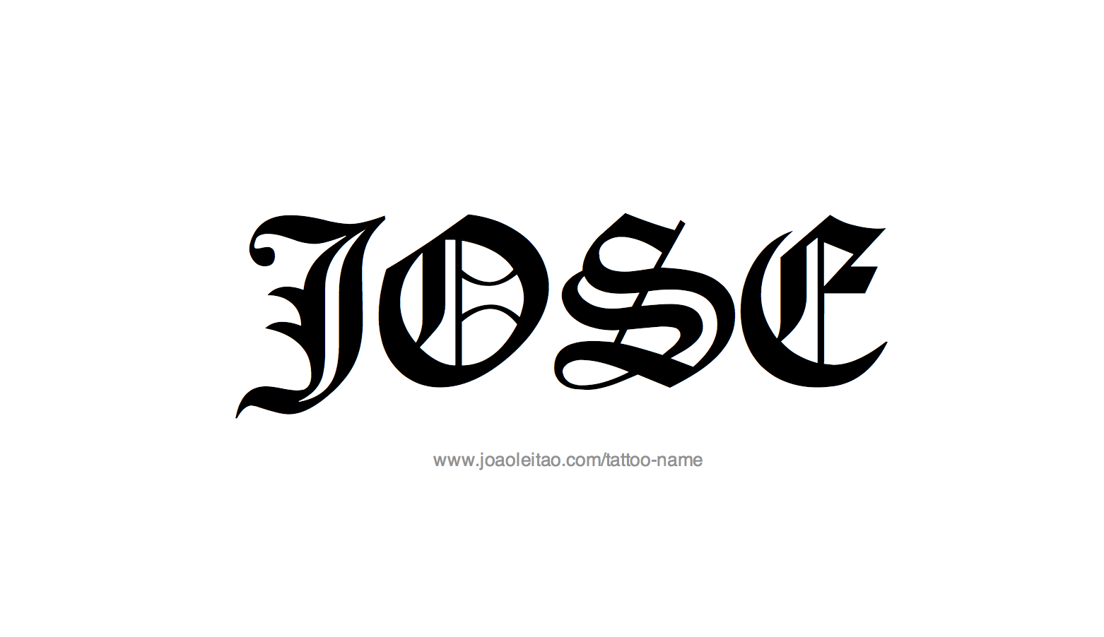 Tattoo Design Name Jose