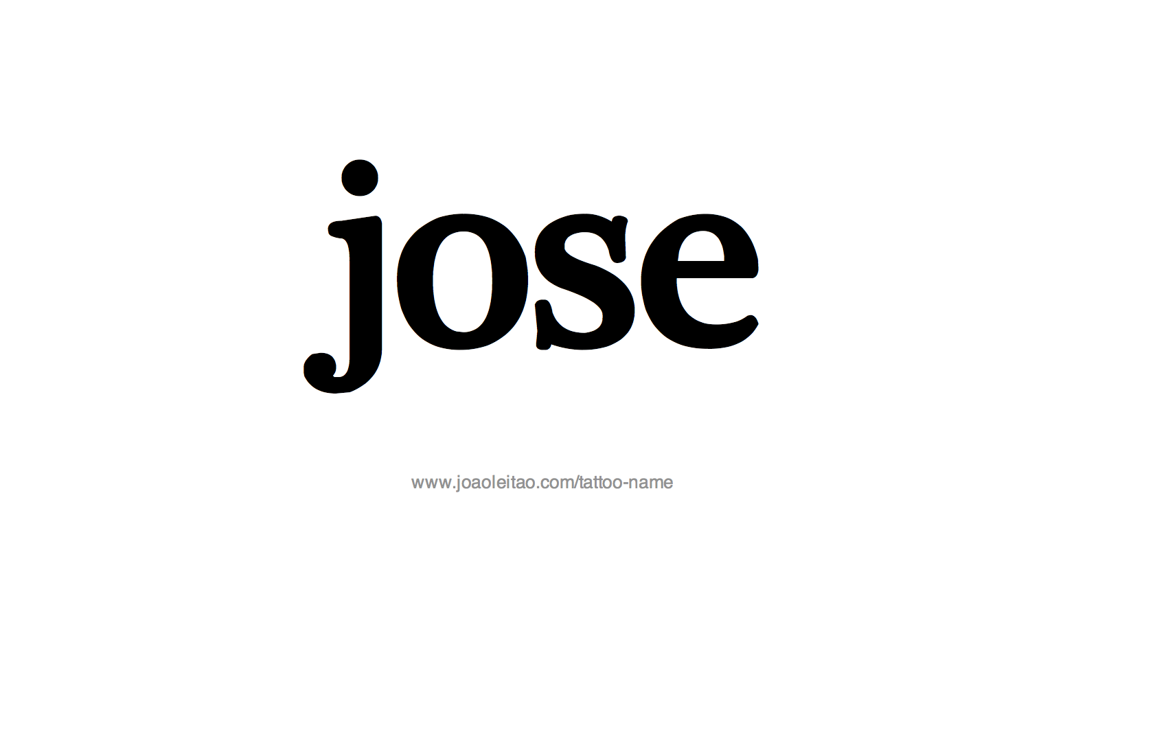 Tattoo Design Name Jose