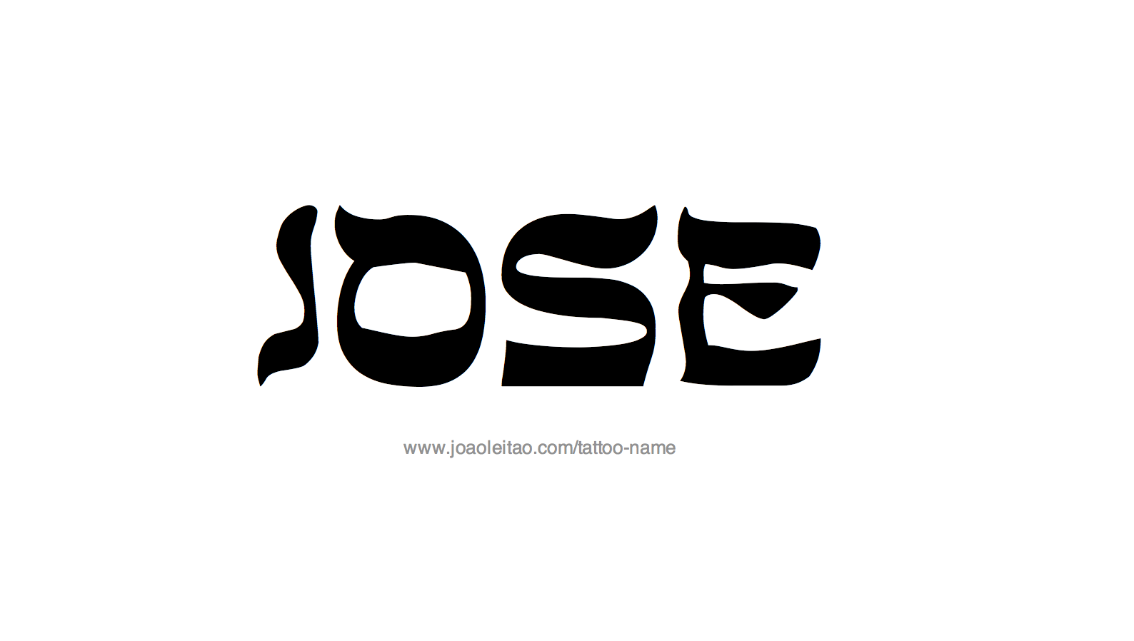 Tattoo Design Name Jose