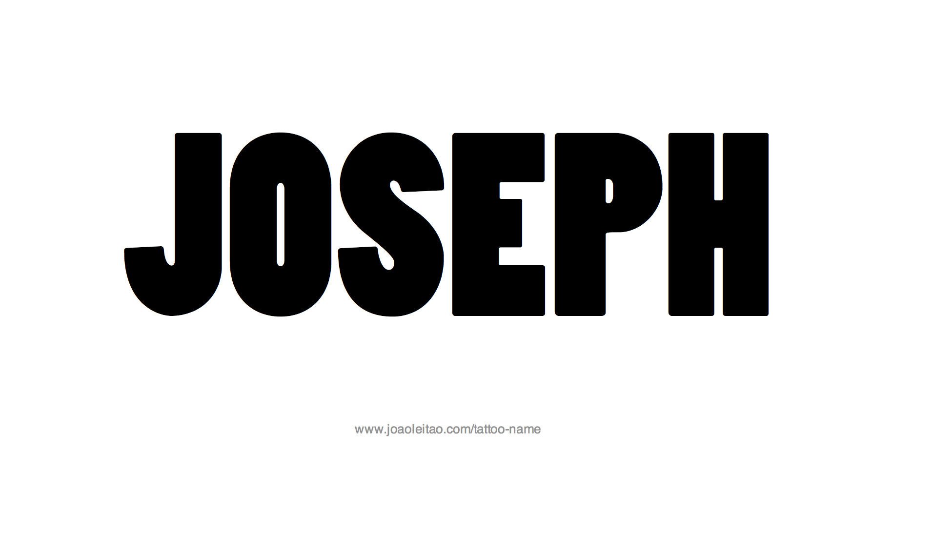 Tattoo Design Name Joseph