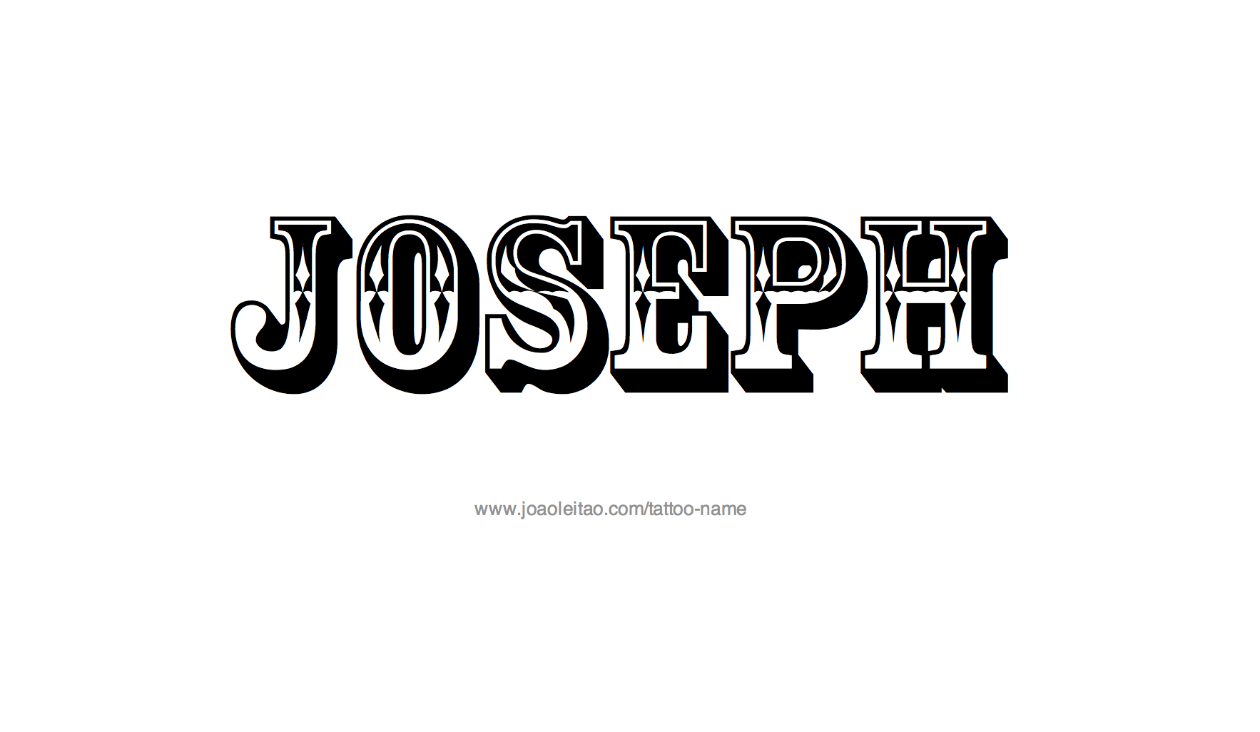 Tattoo Design Name Joseph