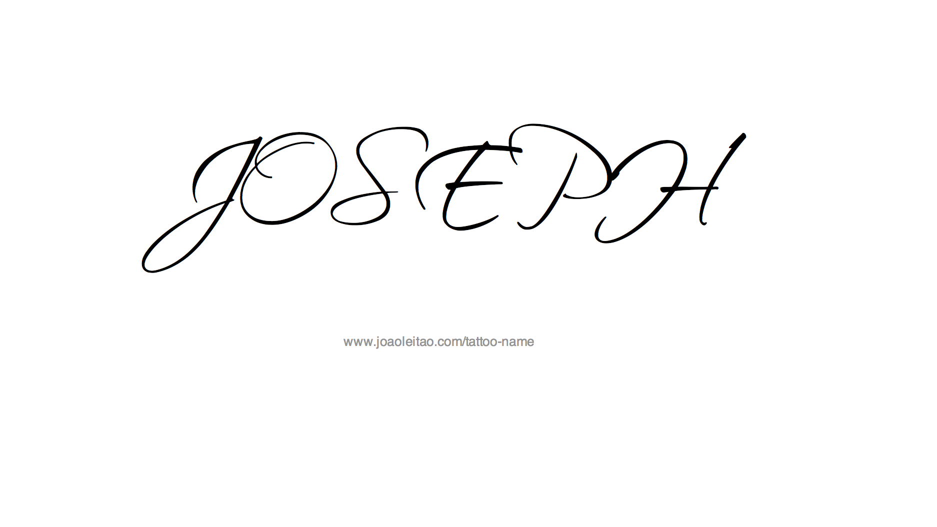 Tattoo Design Name Joseph