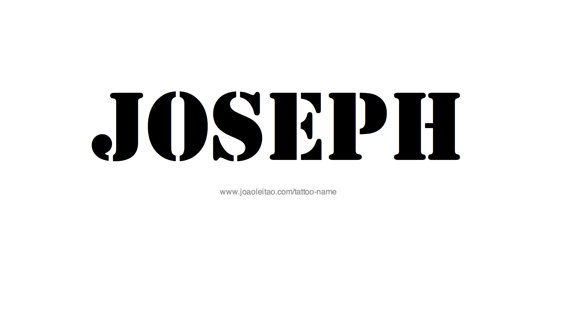 Tattoo Design Name Joseph