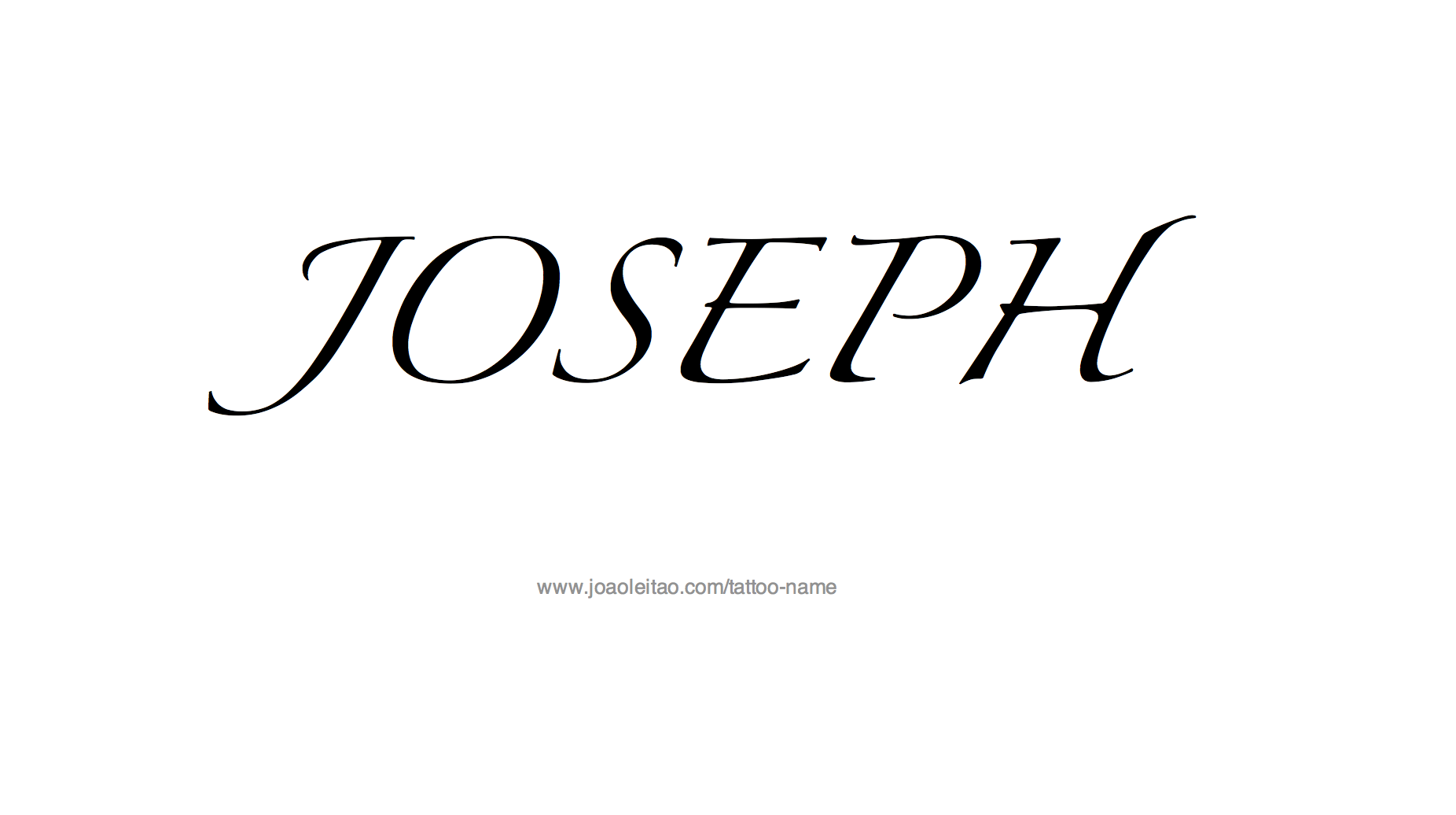 Tattoo Design Name Joseph