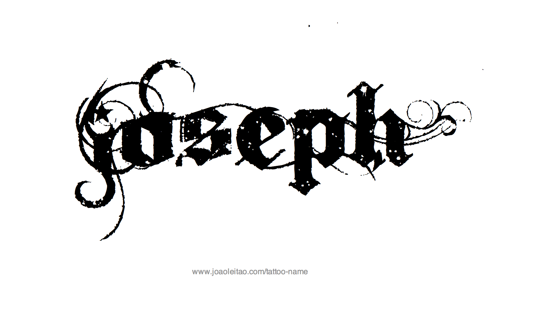 Tattoo Design Name Joseph