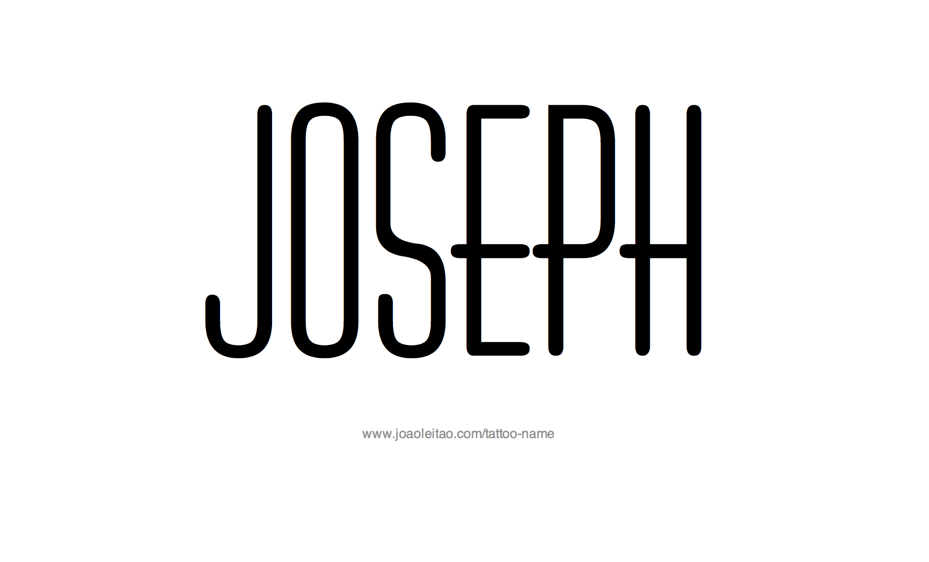 Tattoo Design Name Joseph