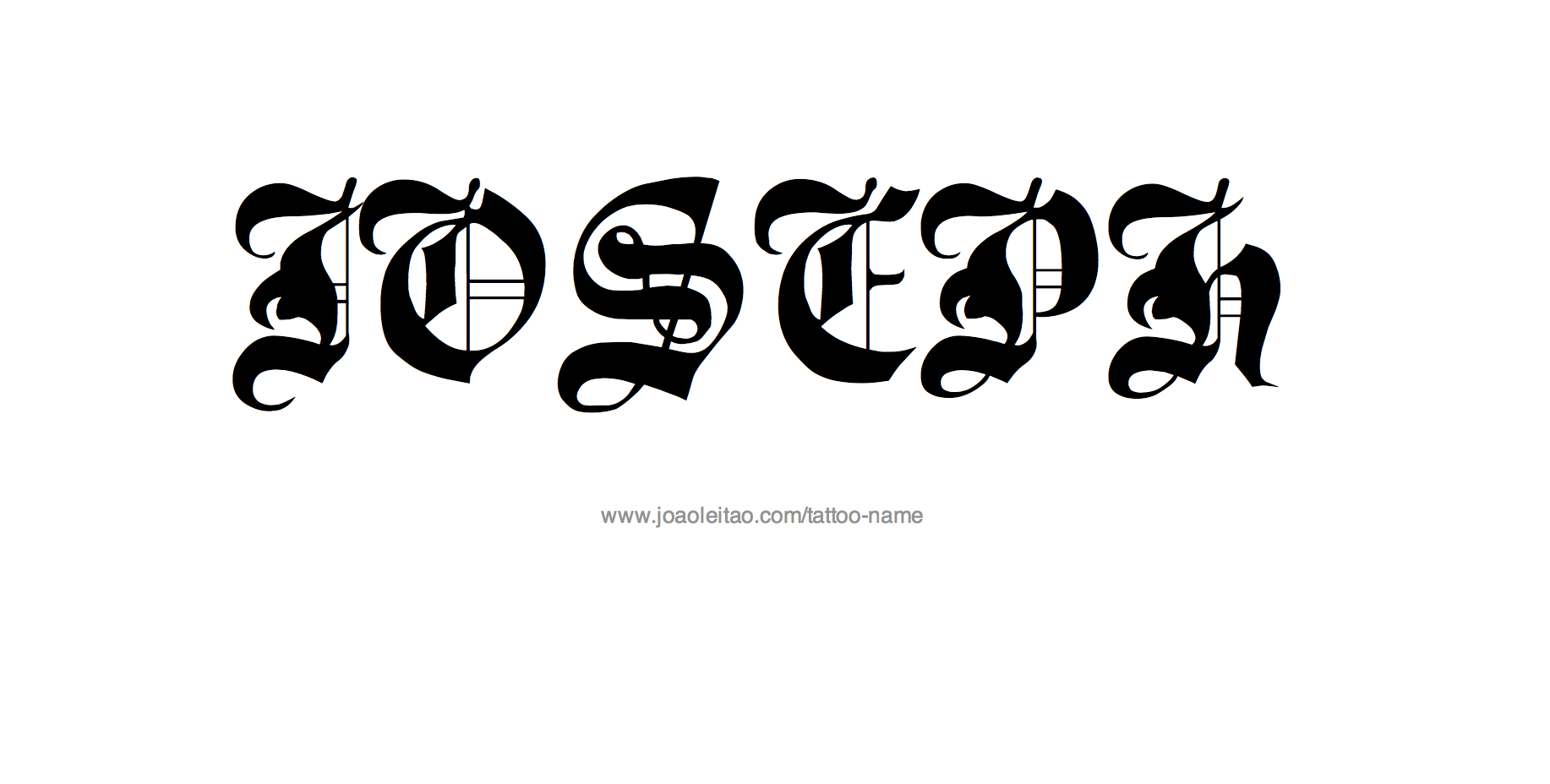 Tattoo Design Name Joseph