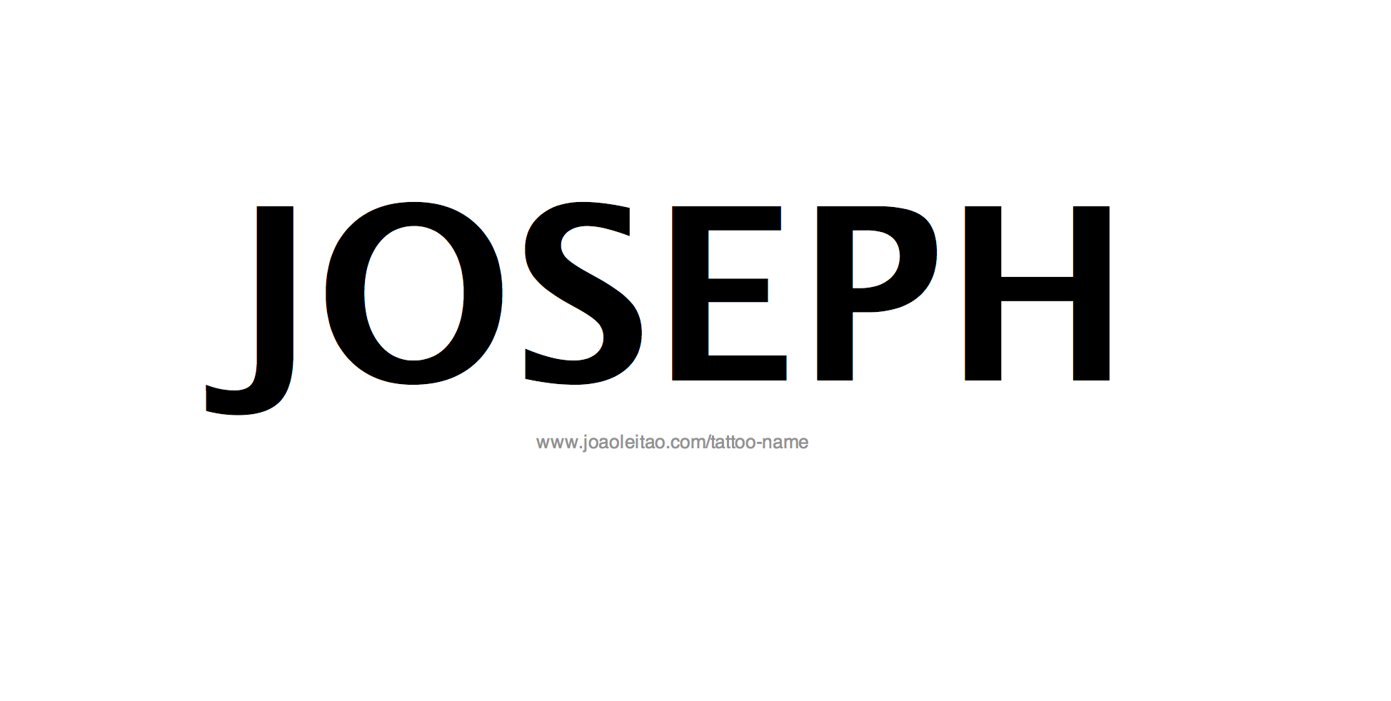 Tattoo Design Name Joseph