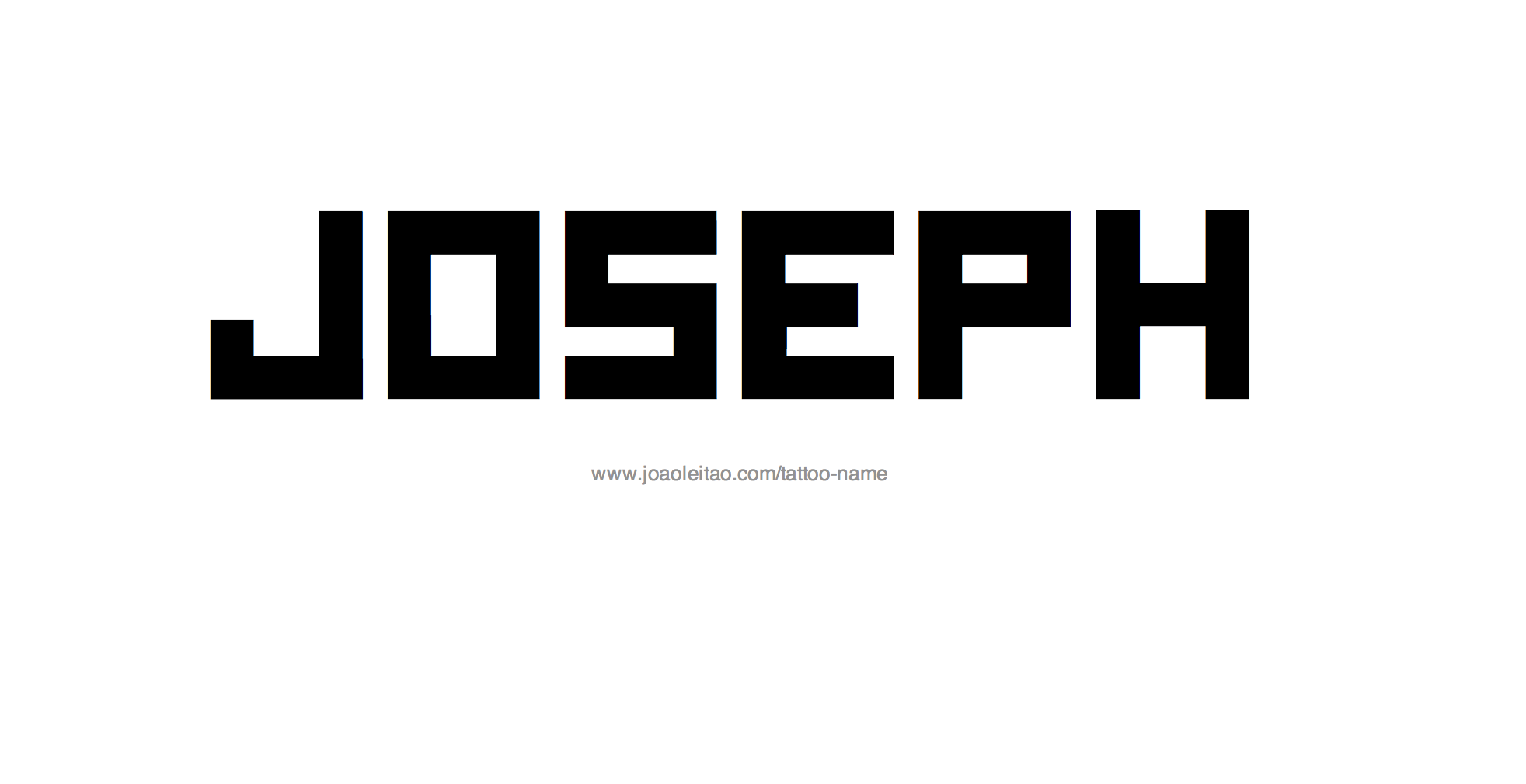 Tattoo Design Name Joseph