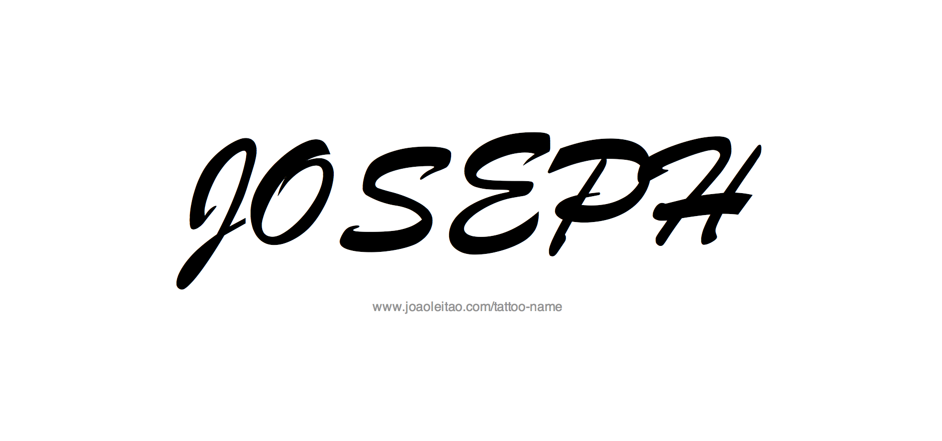 Tattoo Design Name Joseph