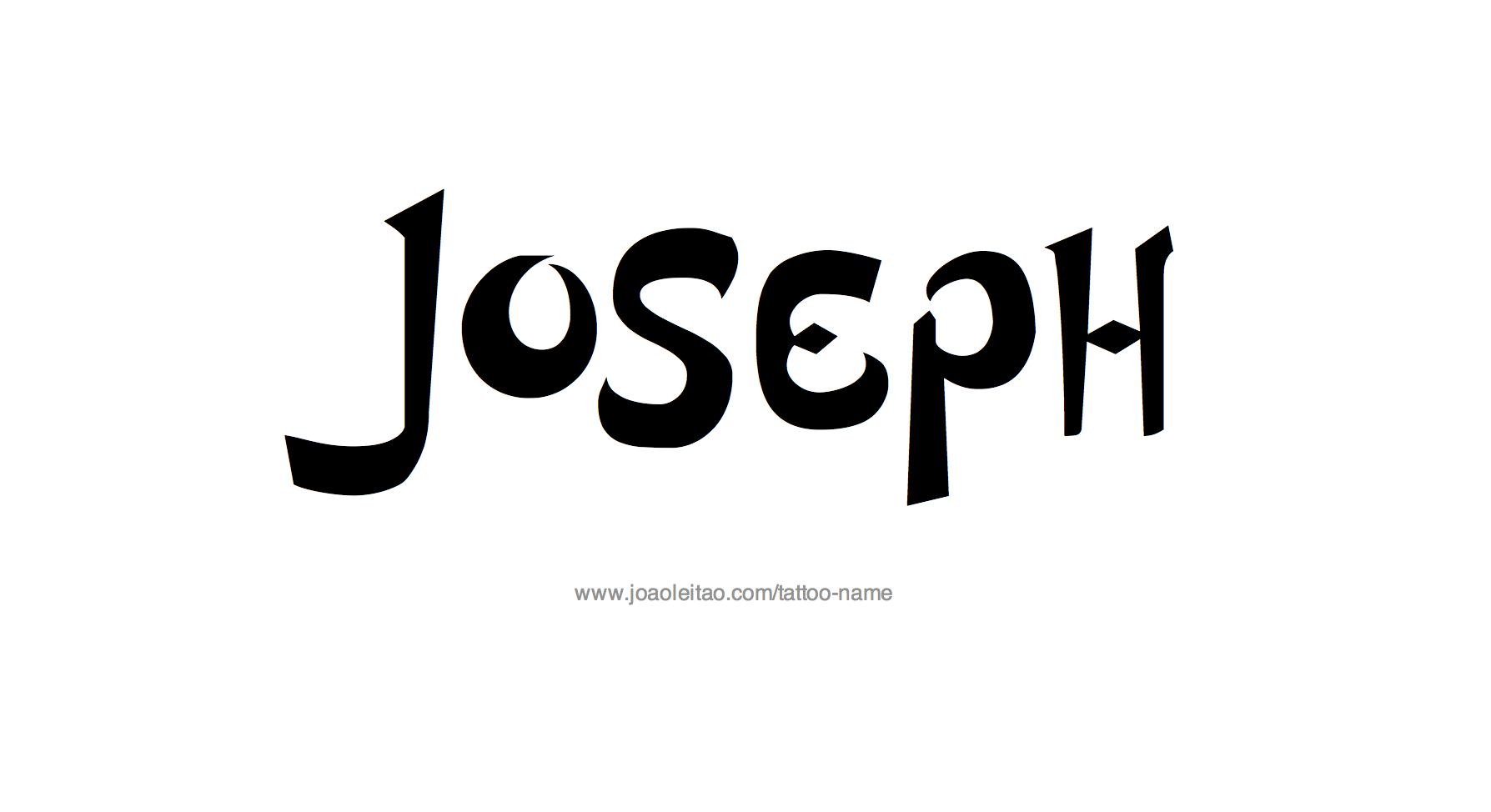 Tattoo Design Name Joseph