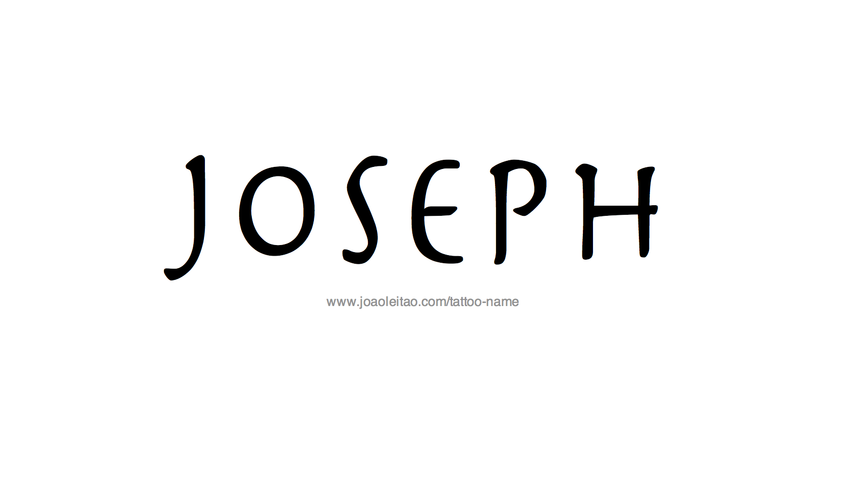 Tattoo Design Name Joseph