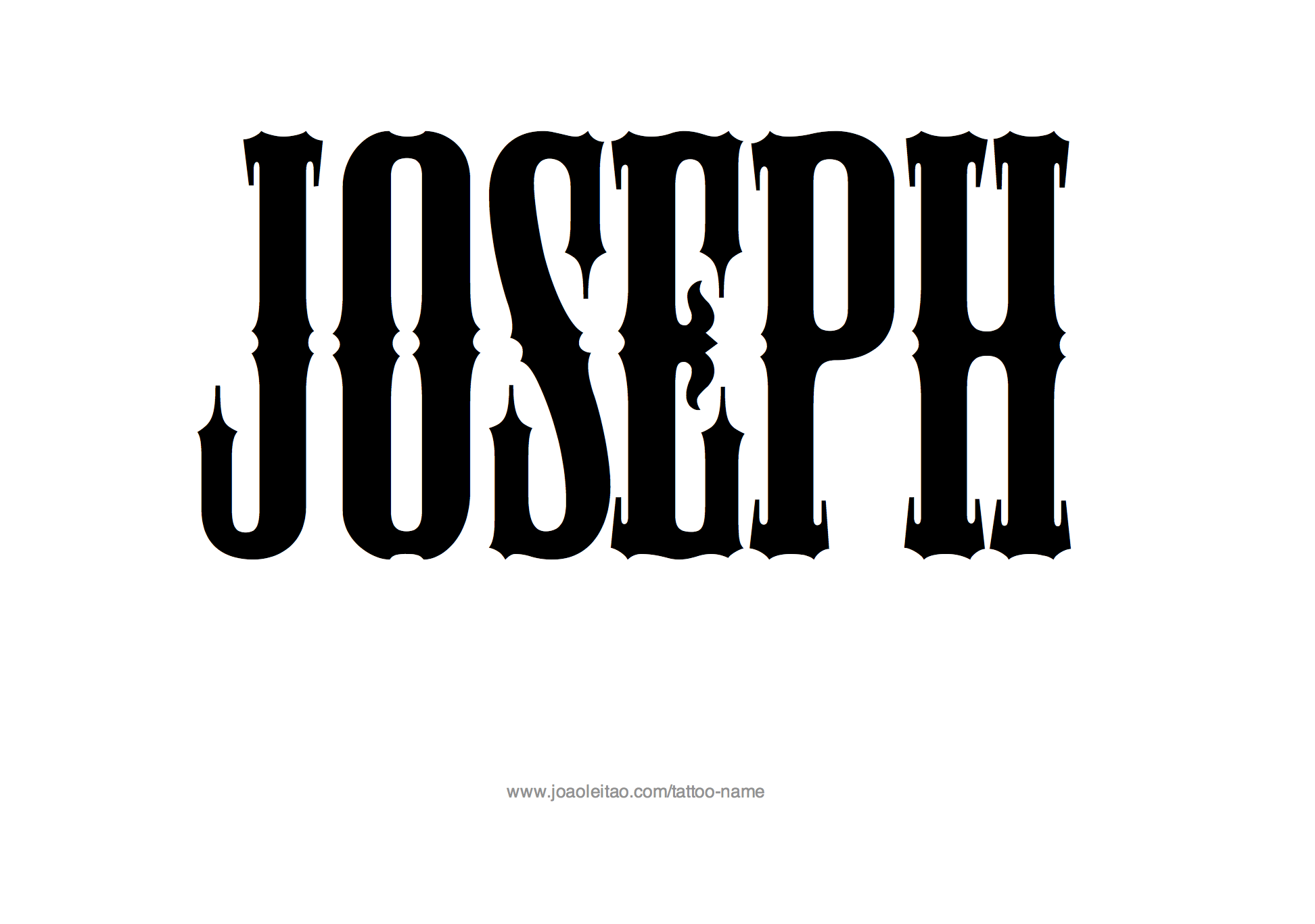 Tattoo Design Name Joseph