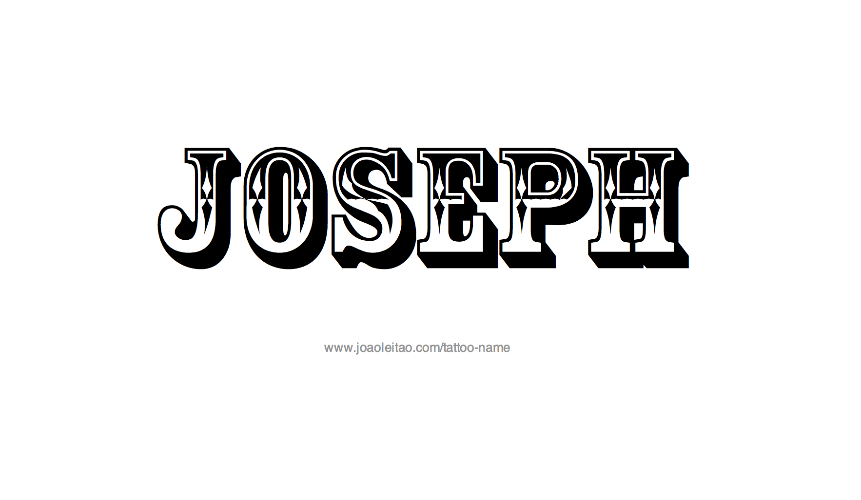 Joseph Name Tattoo Designs