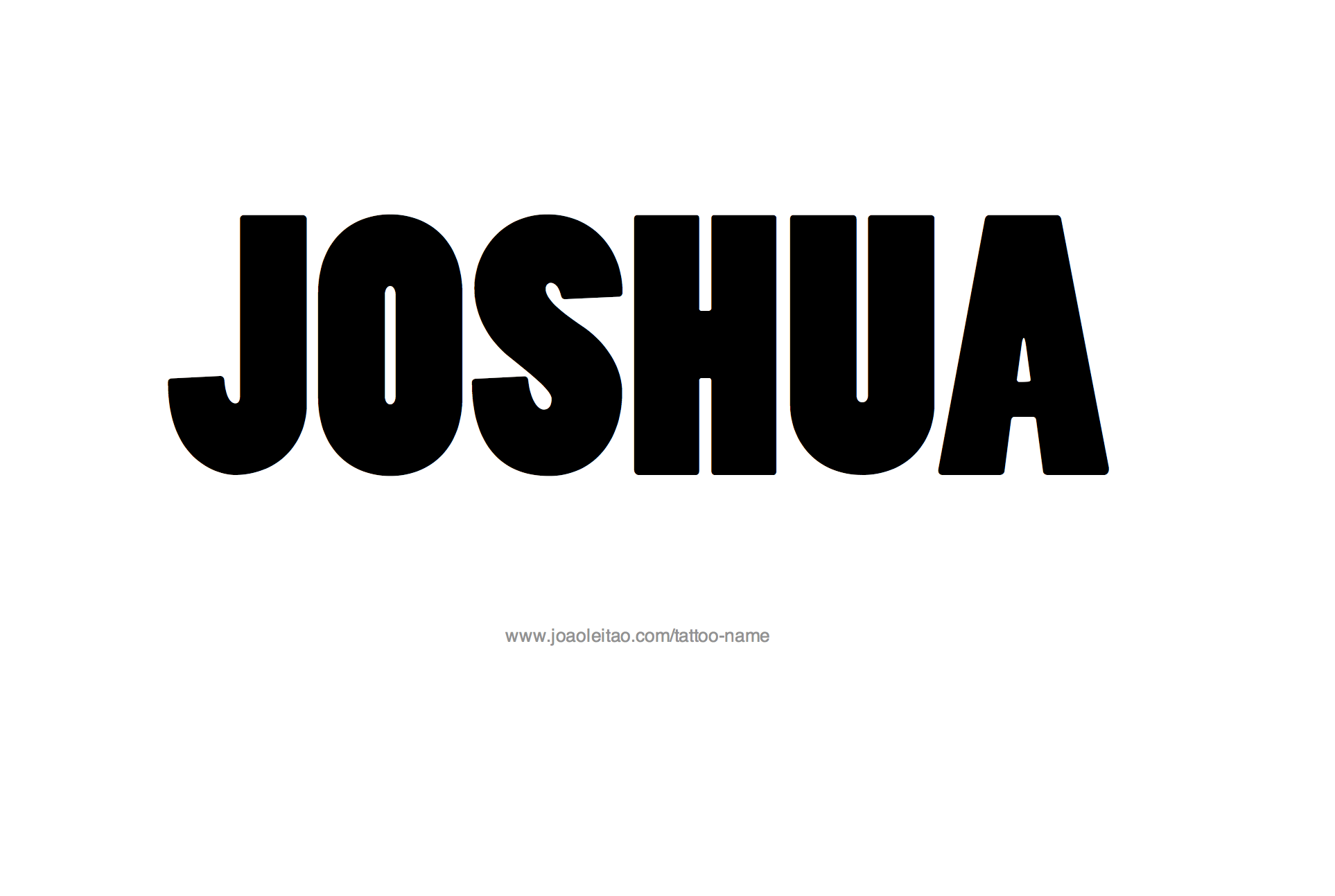 Tattoo Design Name Joshua