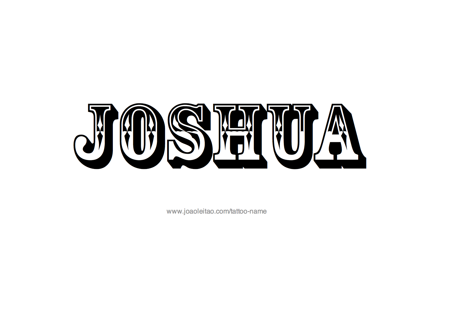 Tattoo Design Name Joshua