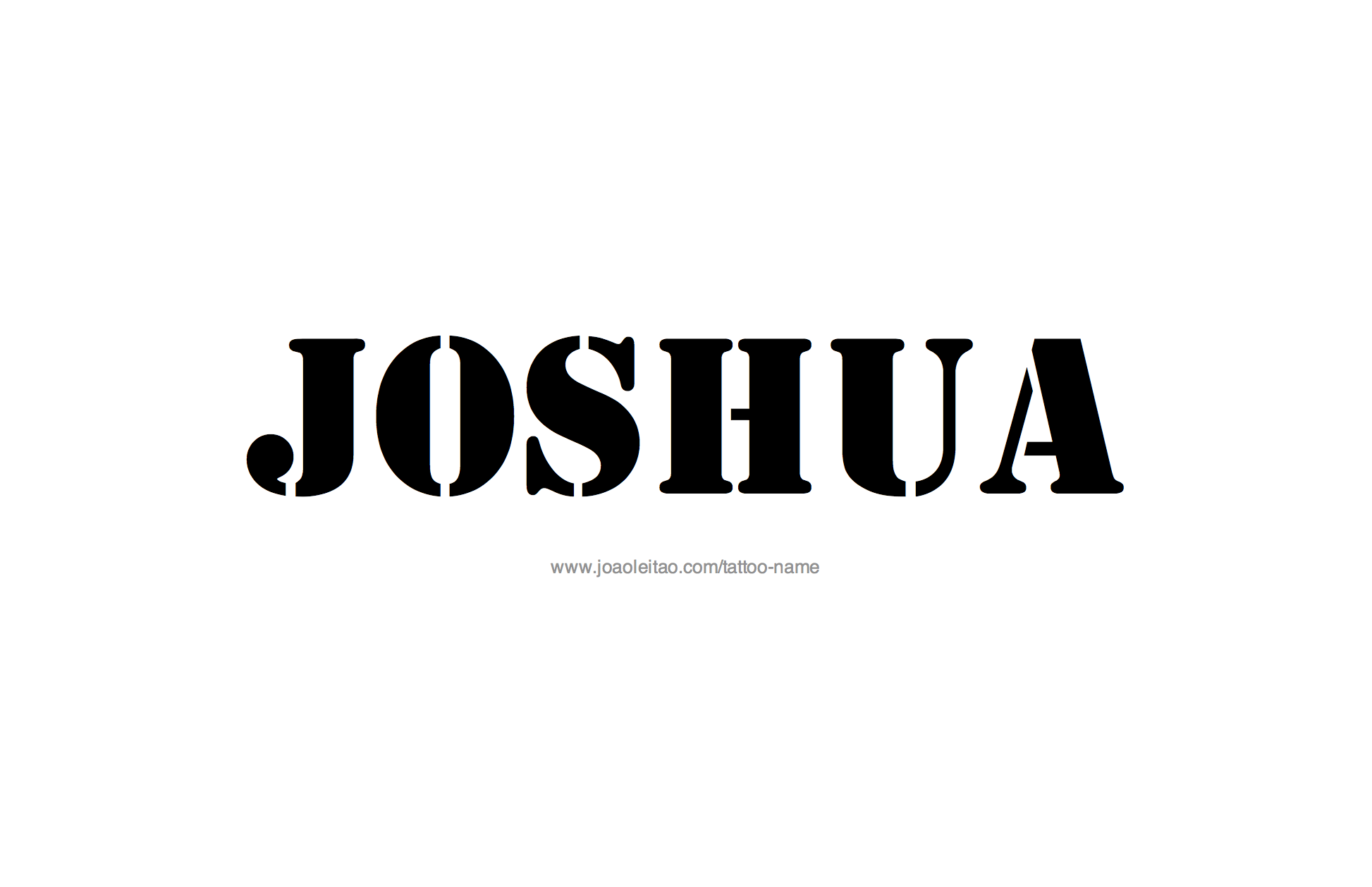 Tattoo Design Name Joshua