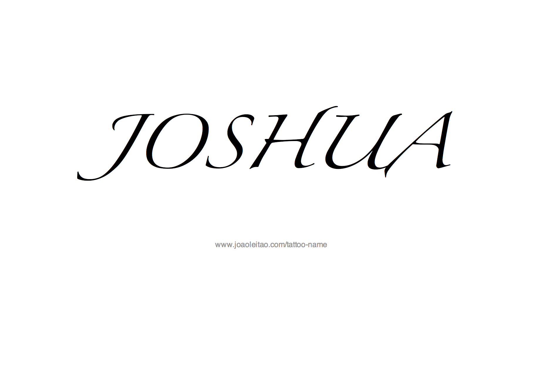 Tattoo Design Name Joshua