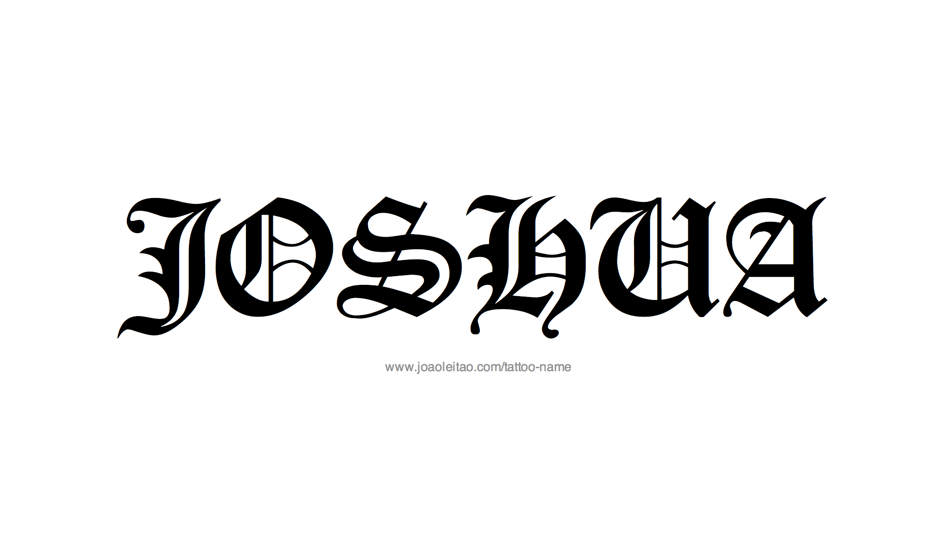 Tattoo Design Name Joshua