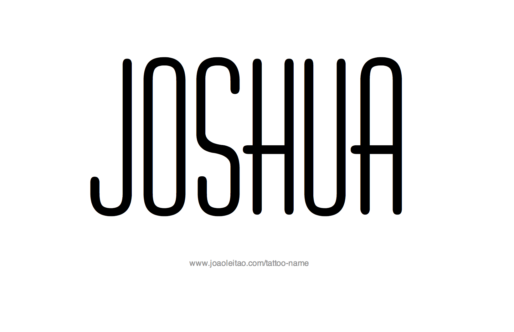 Tattoo Design Name Joshua