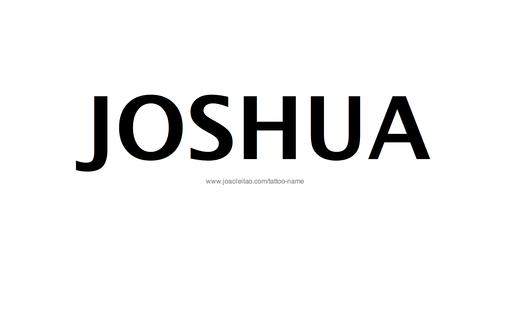 Tattoo Design Name Joshua