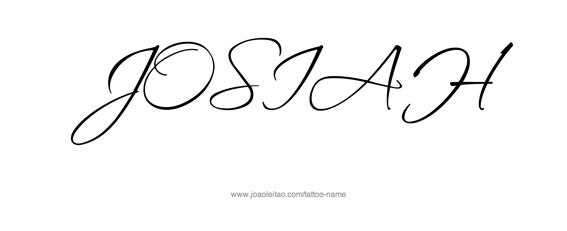 Tattoo Design Name Josiah