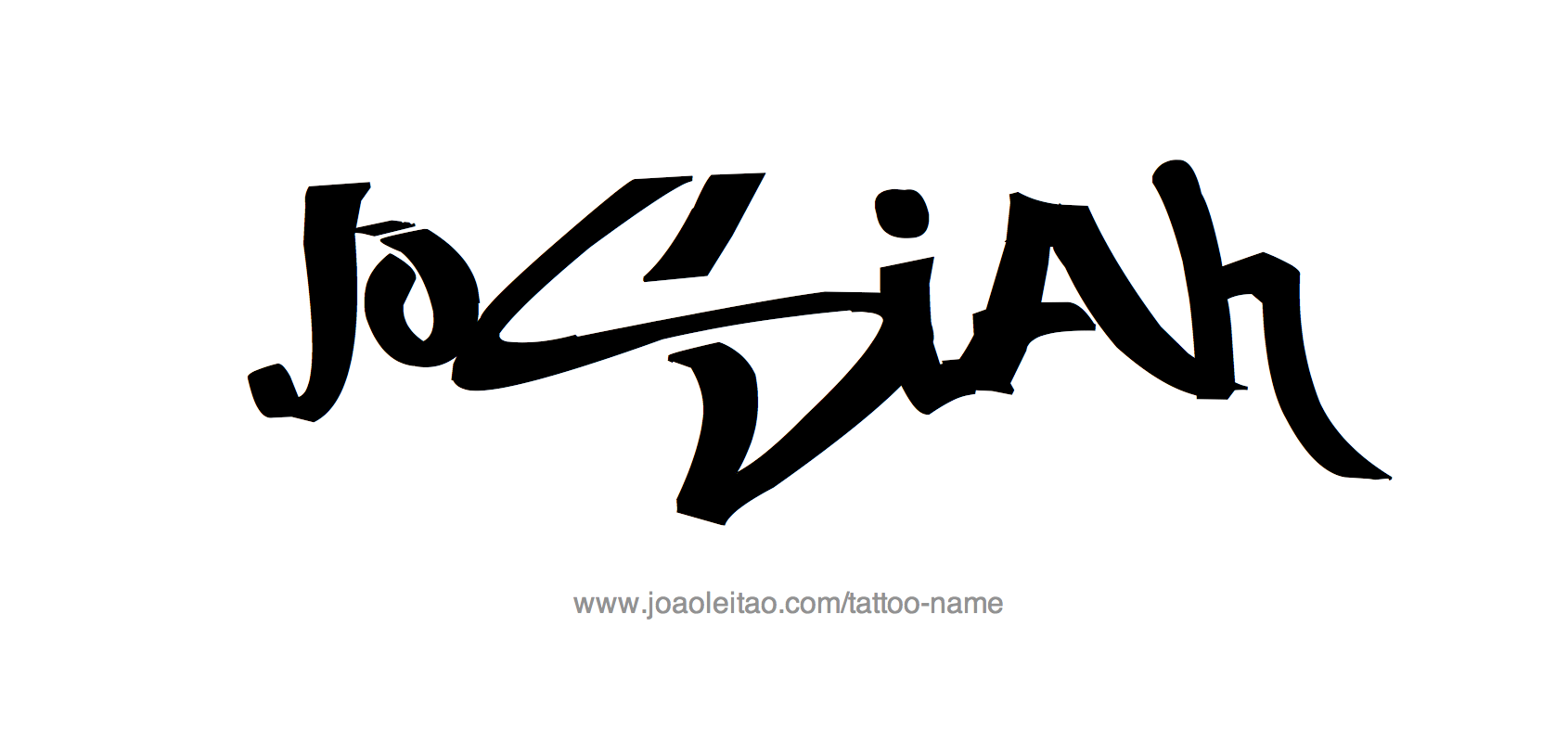 Tattoo Design Name Josiah