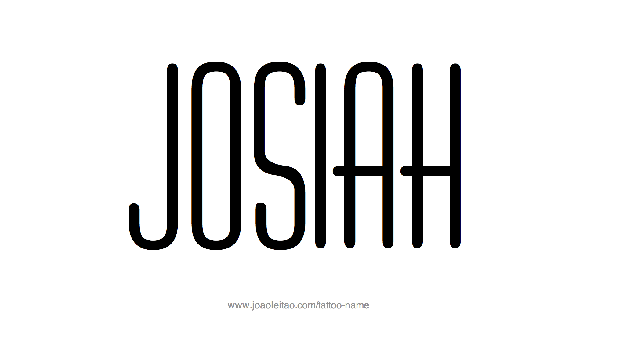 Tattoo Design Name Josiah