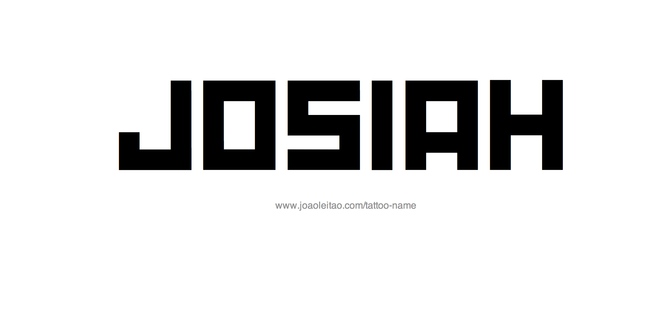 Tattoo Design Name Josiah