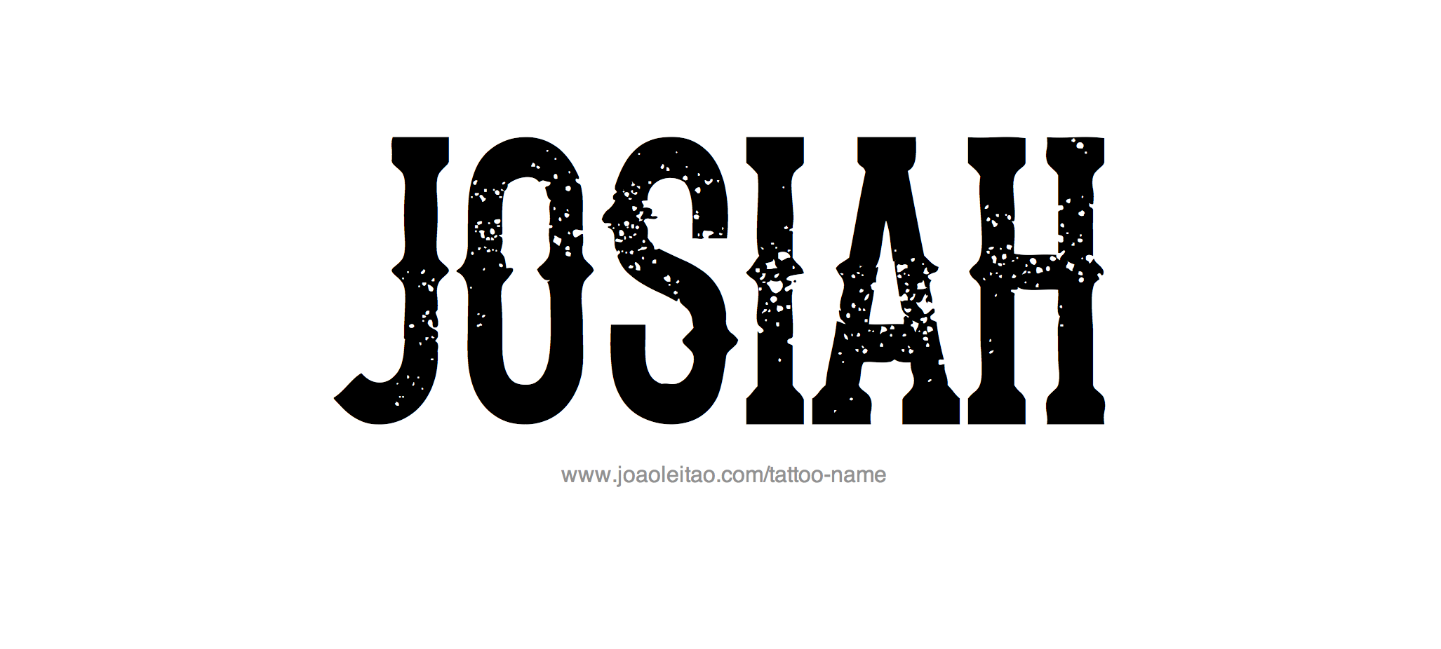 Tattoo Design Name Josiah